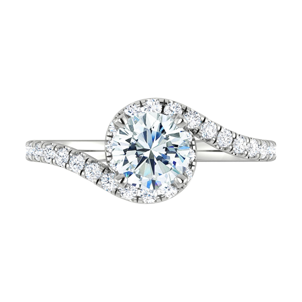 Monika in 18k White Gold — view 5