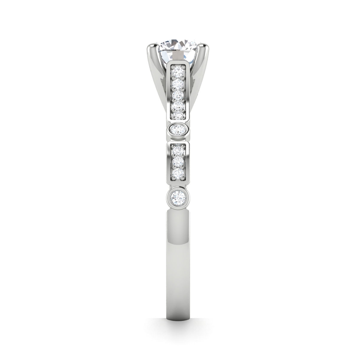 Nicoli in 18k White Gold — view 4