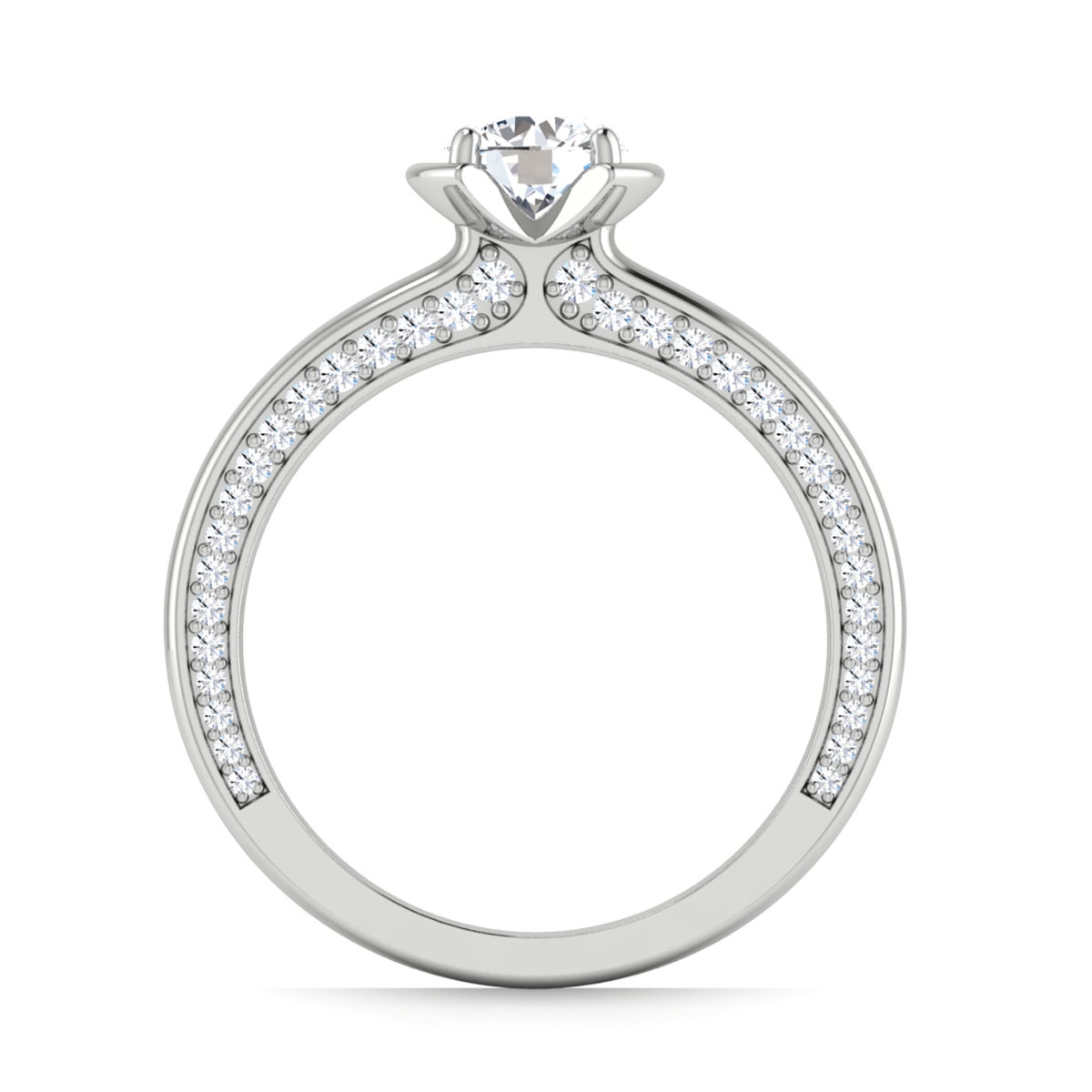 Nora in 18k White Gold — view 2