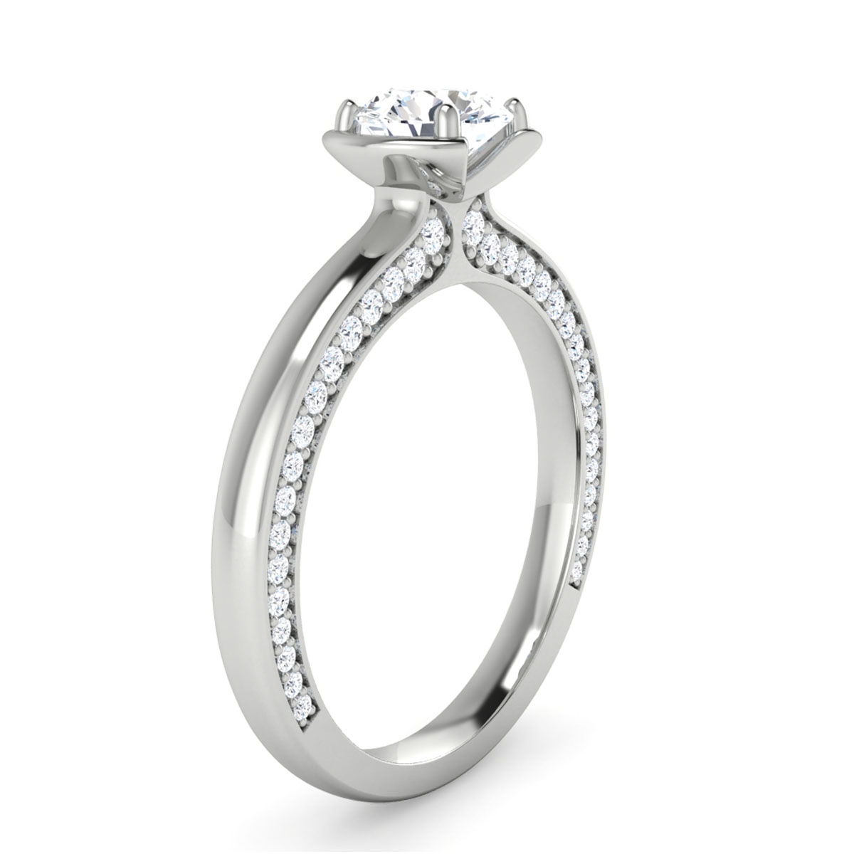 Nora in 18k White Gold — view 3