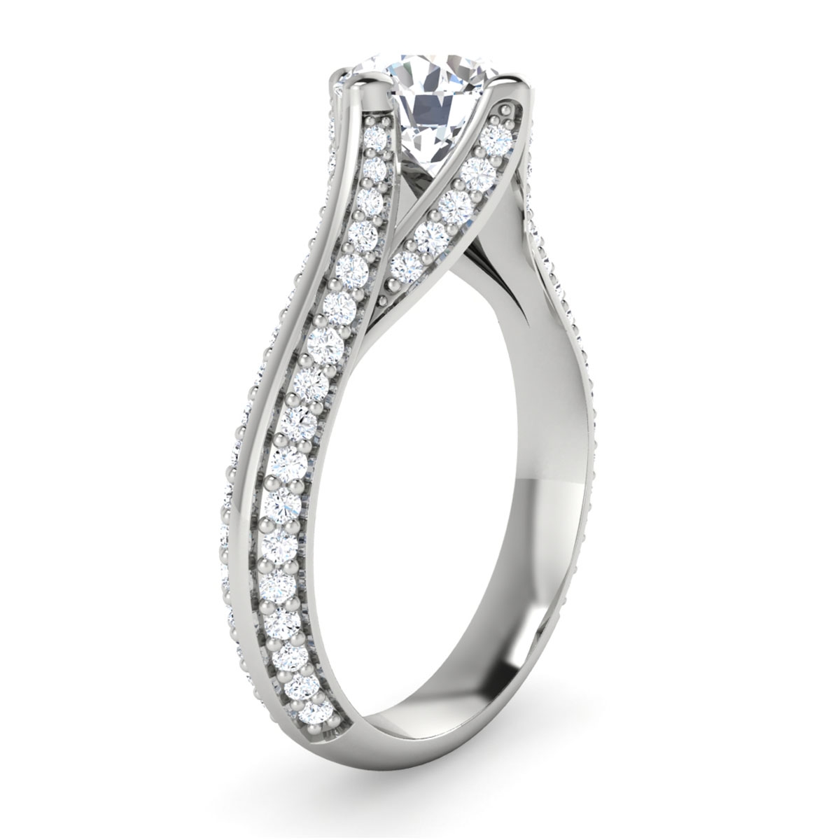 Olivia in 18k White Gold — view 3