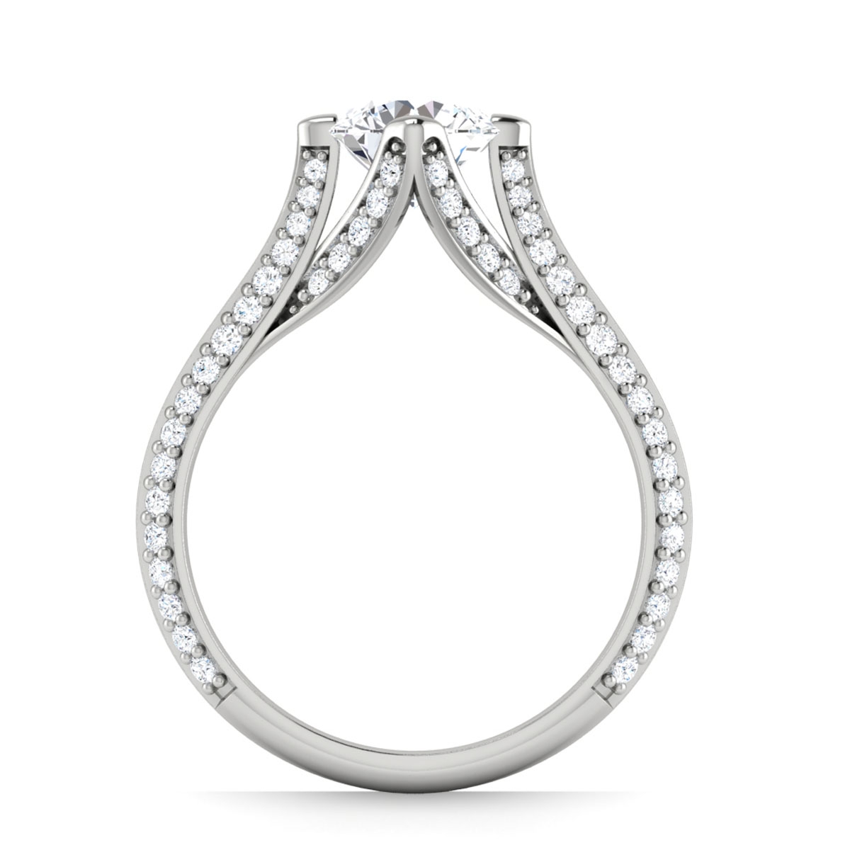 Olivia in 18k White Gold — view 2
