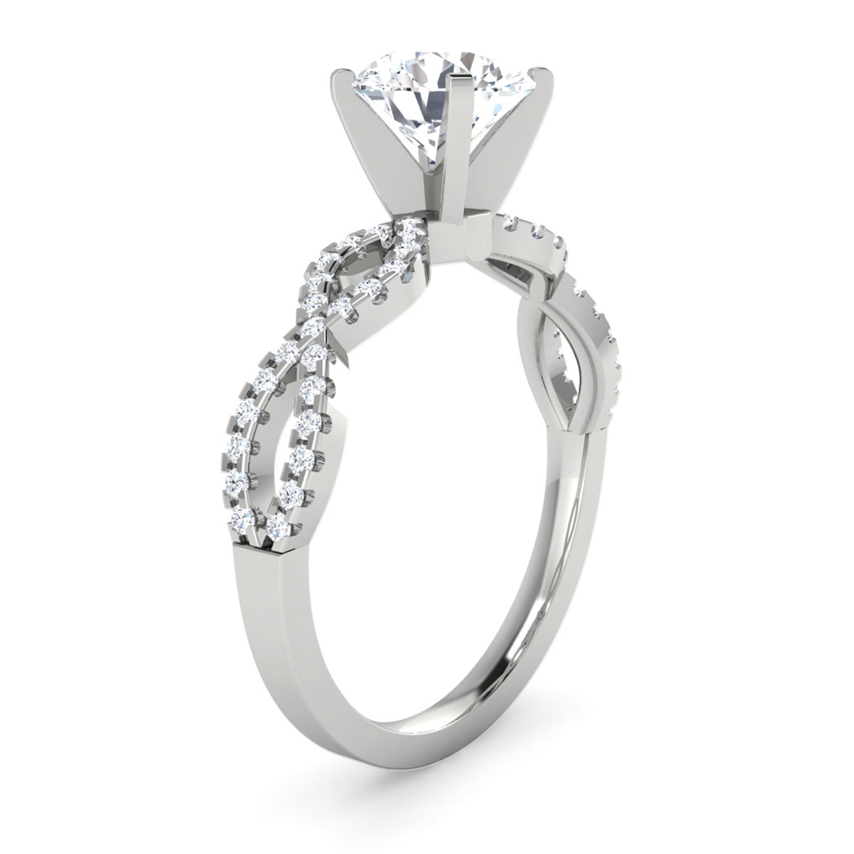 Sienna in 18k White Gold — view 3