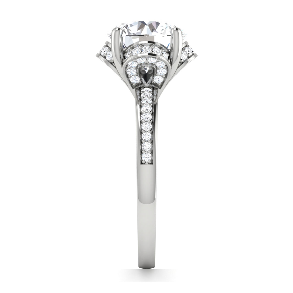 Suzan in 18k White Gold — view 4