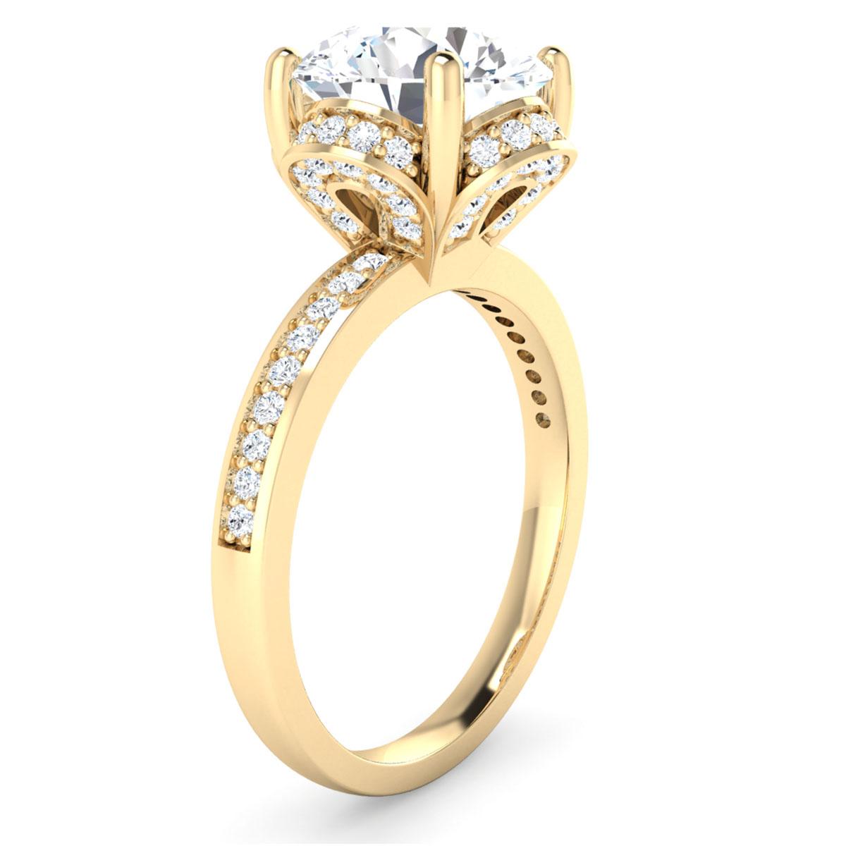 Suzan in 18k Yellow Gold — view 3