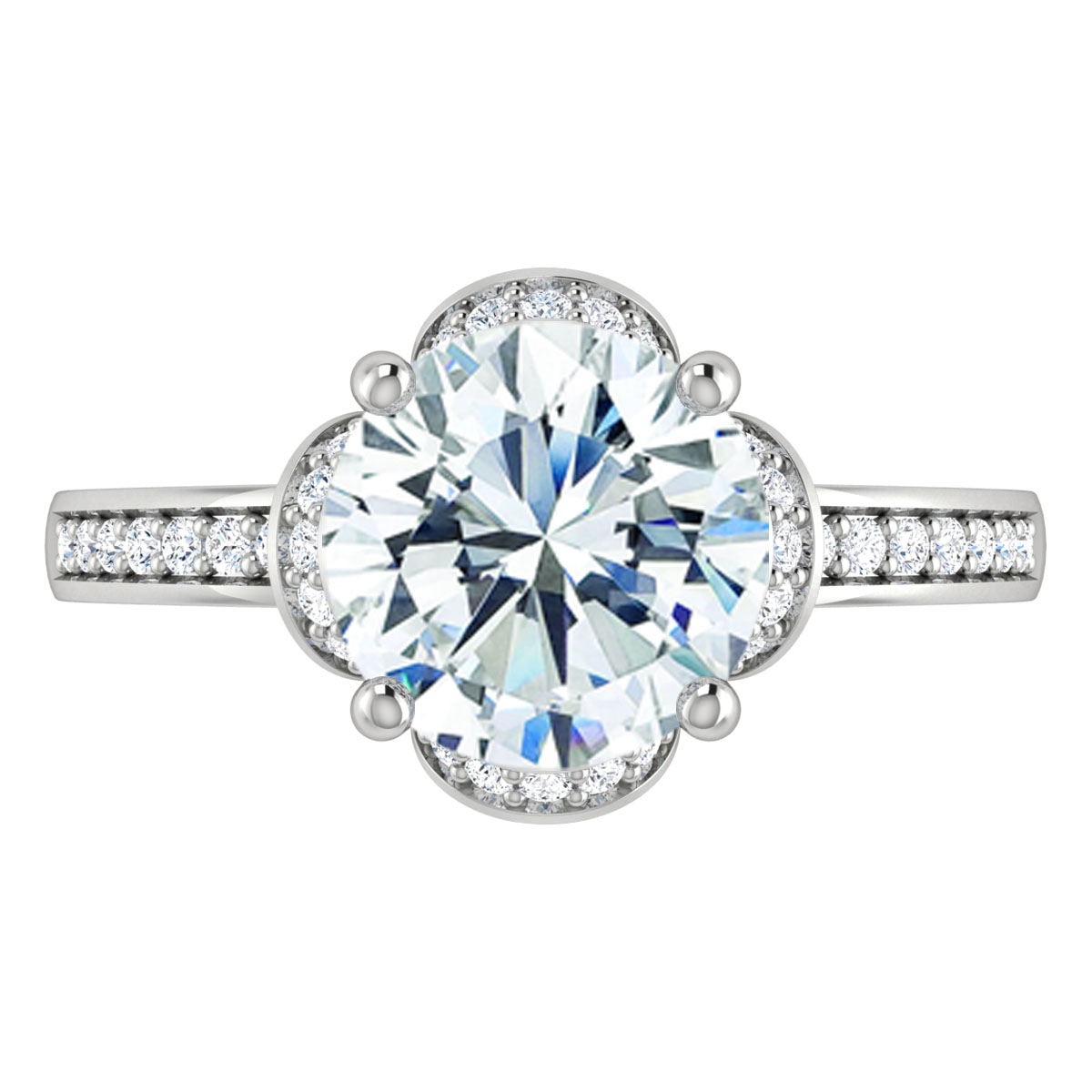 Suzan in 18k White Gold — view 5