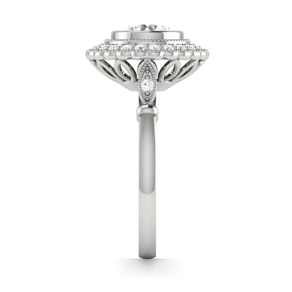 Elizabeth in 18k White Gold — view 4