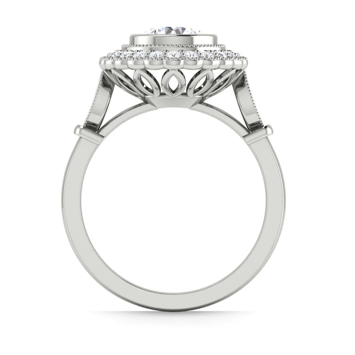 Elizabeth in 18k White Gold — view 2