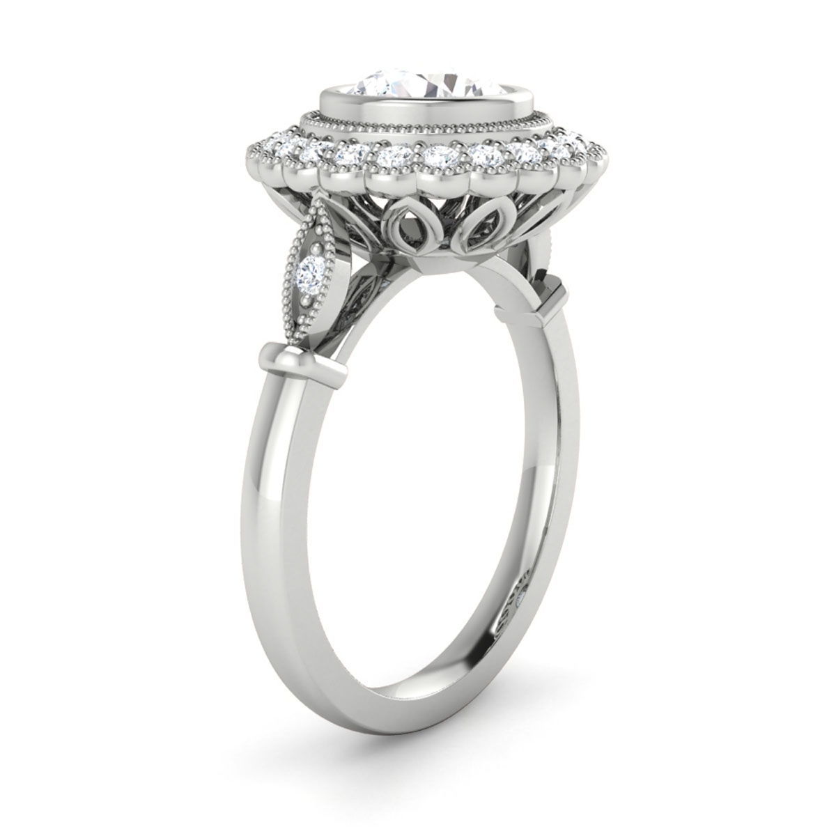 Elizabeth in 18k White Gold — view 3