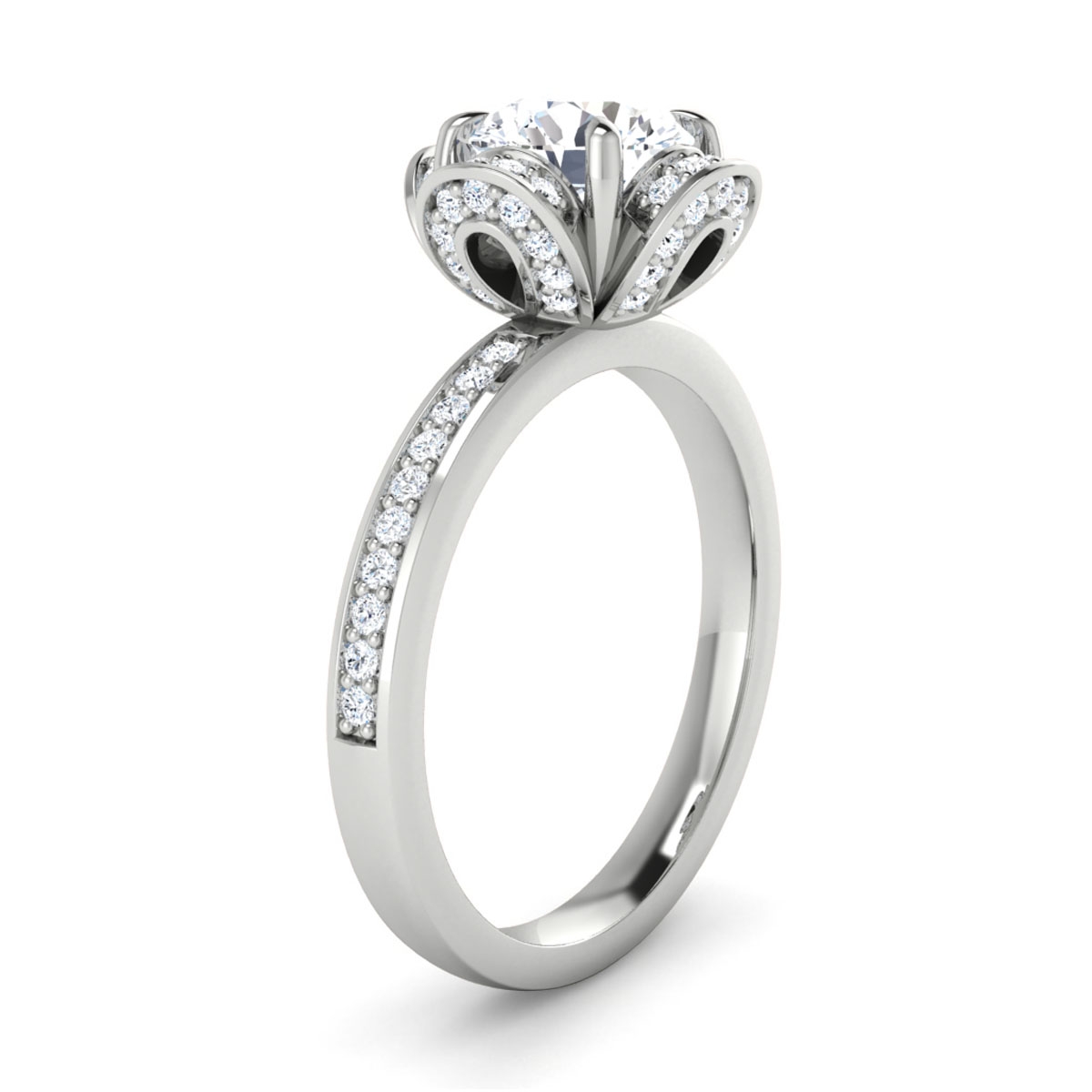 Rosie in 18k White Gold — view 3