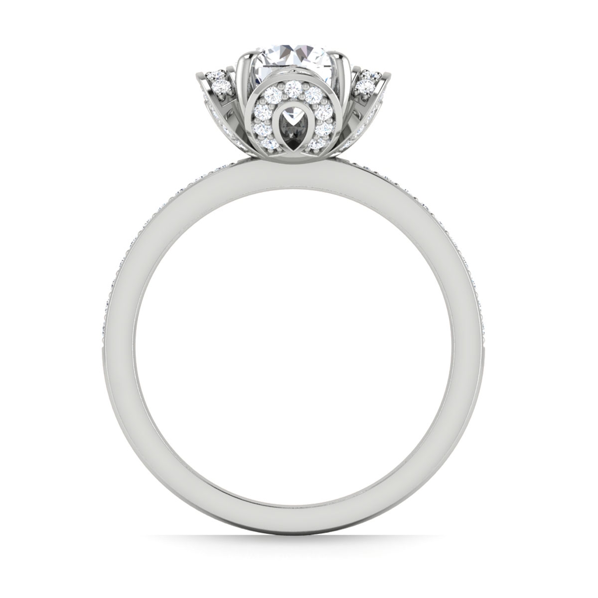 Rosie in 18k White Gold — view 2