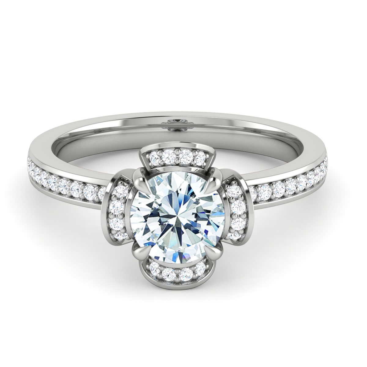 Rosie in 18k White Gold