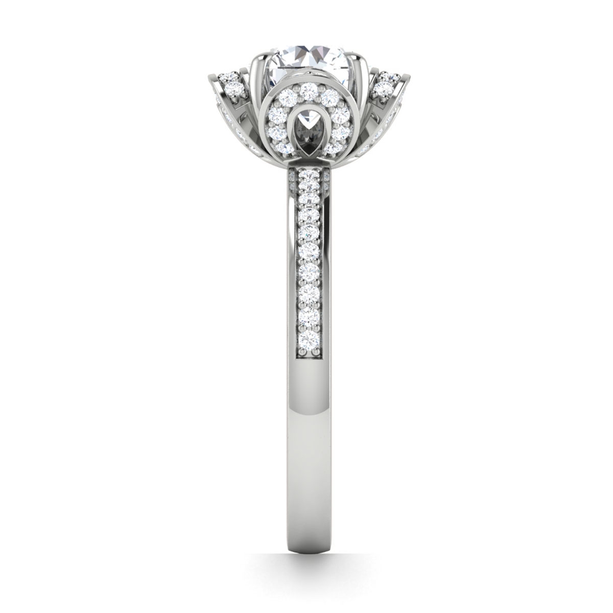 Rosie in 18k White Gold — view 4