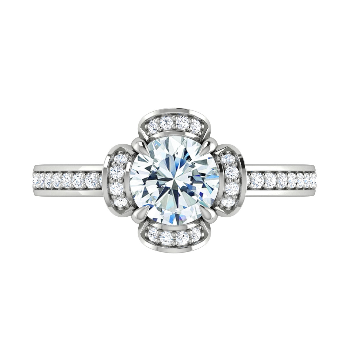 Rosie in 18k White Gold — view 5