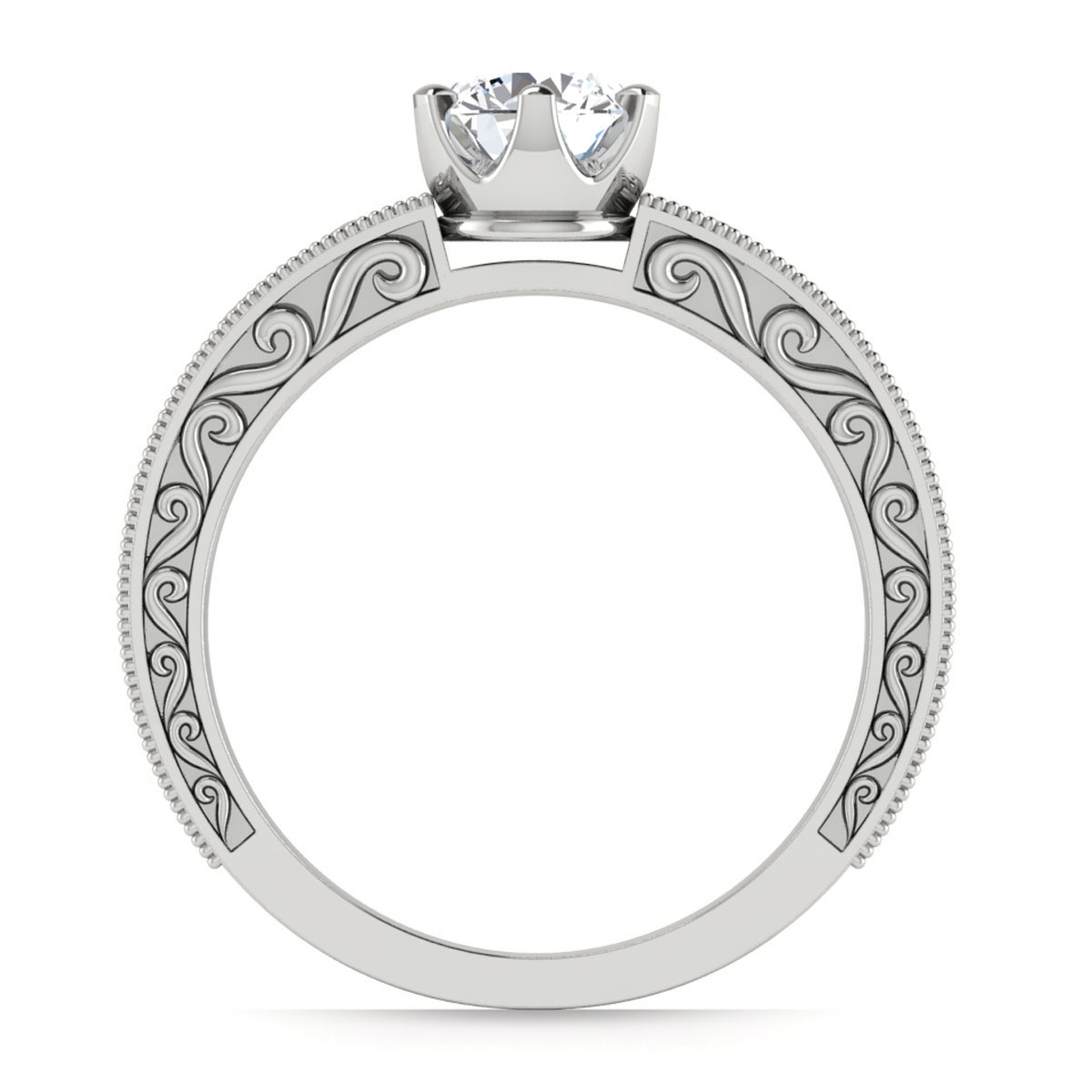 Lea in 18k White Gold — view 2