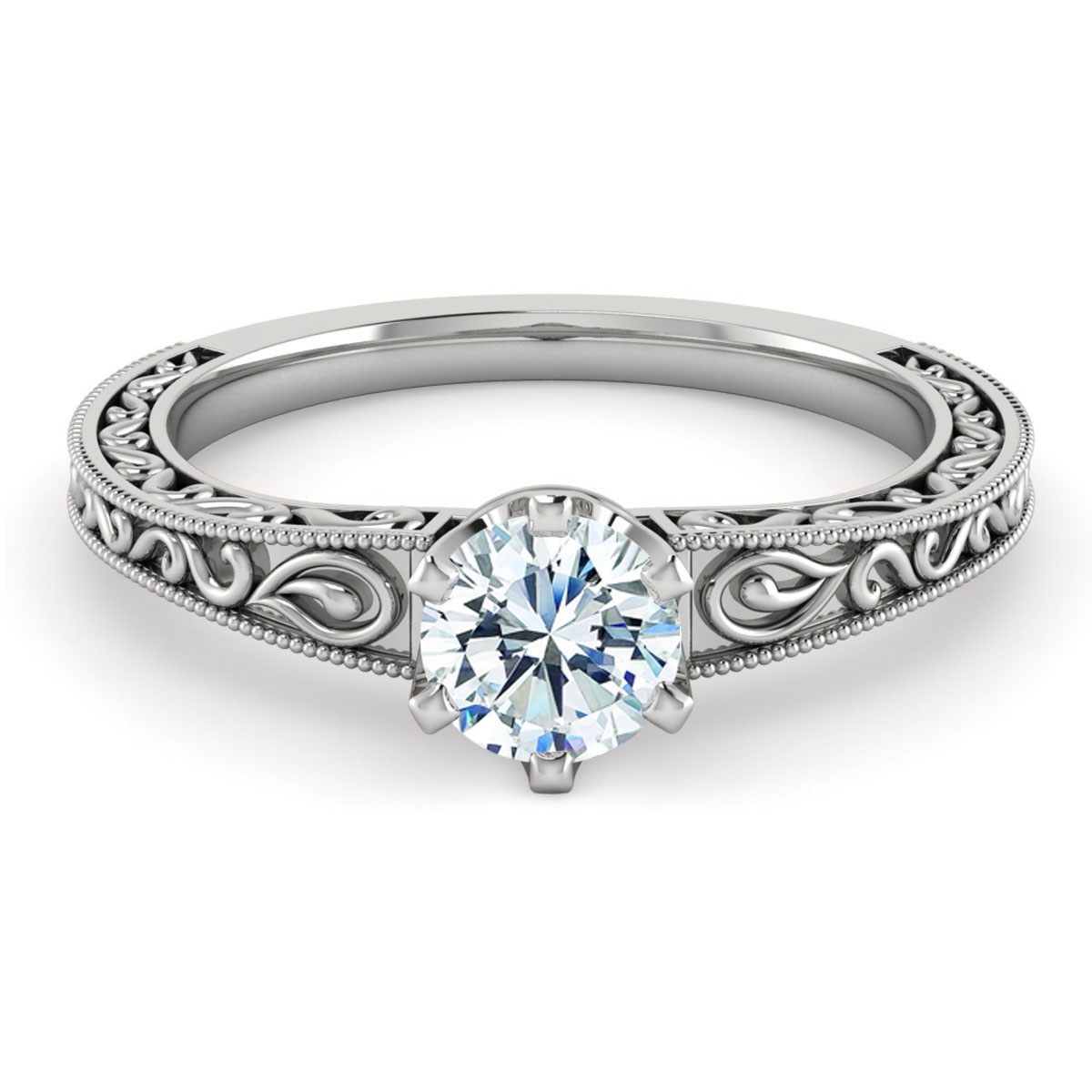 Lea in 18k White Gold