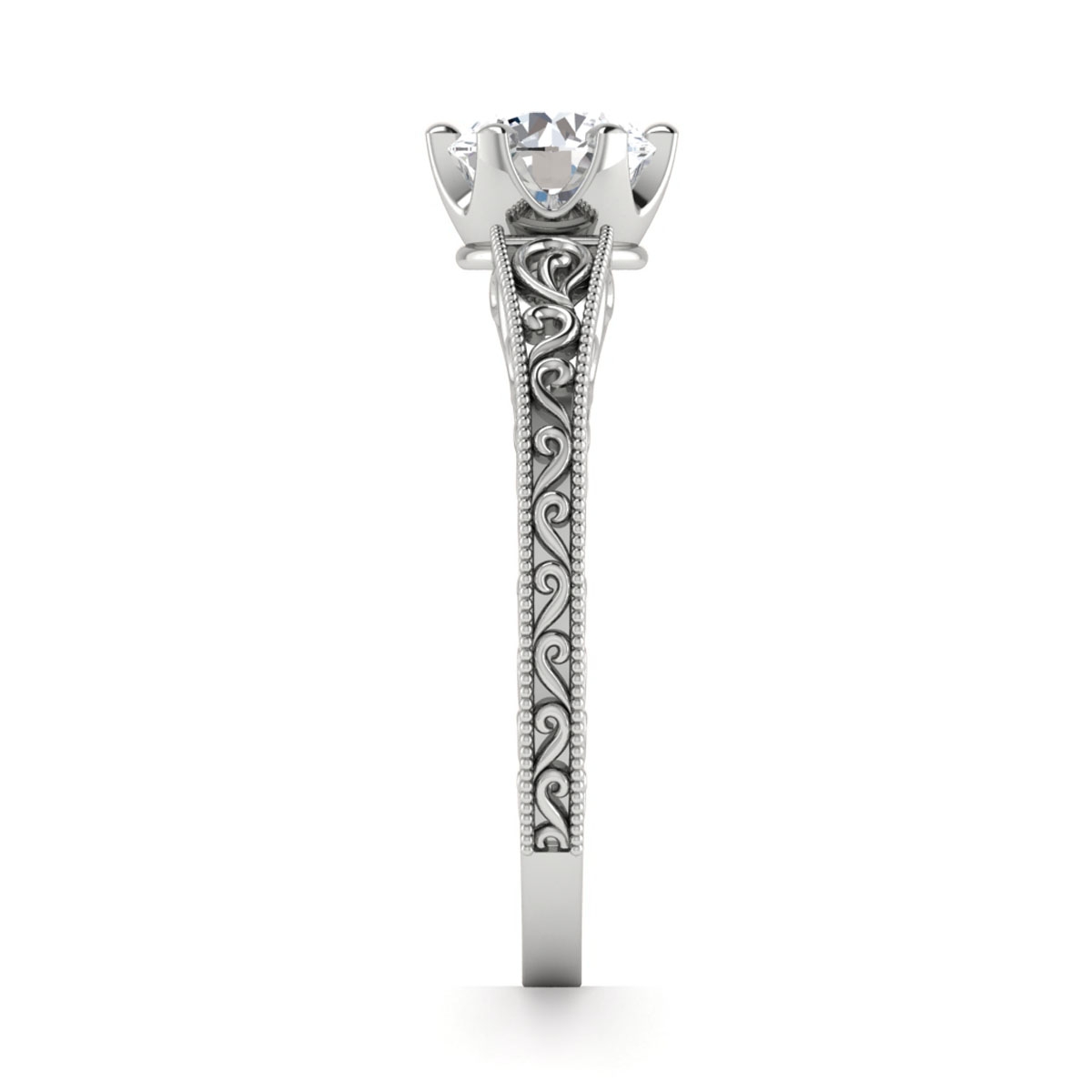 Lea in 18k White Gold — view 4