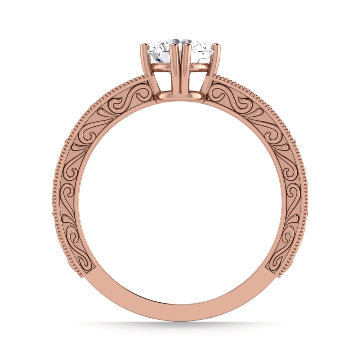 Reina in 18k Rose Gold — view 2