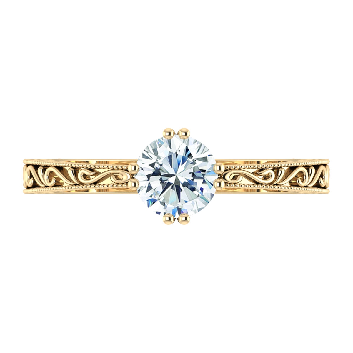 Reina in 18k Yellow Gold — view 5