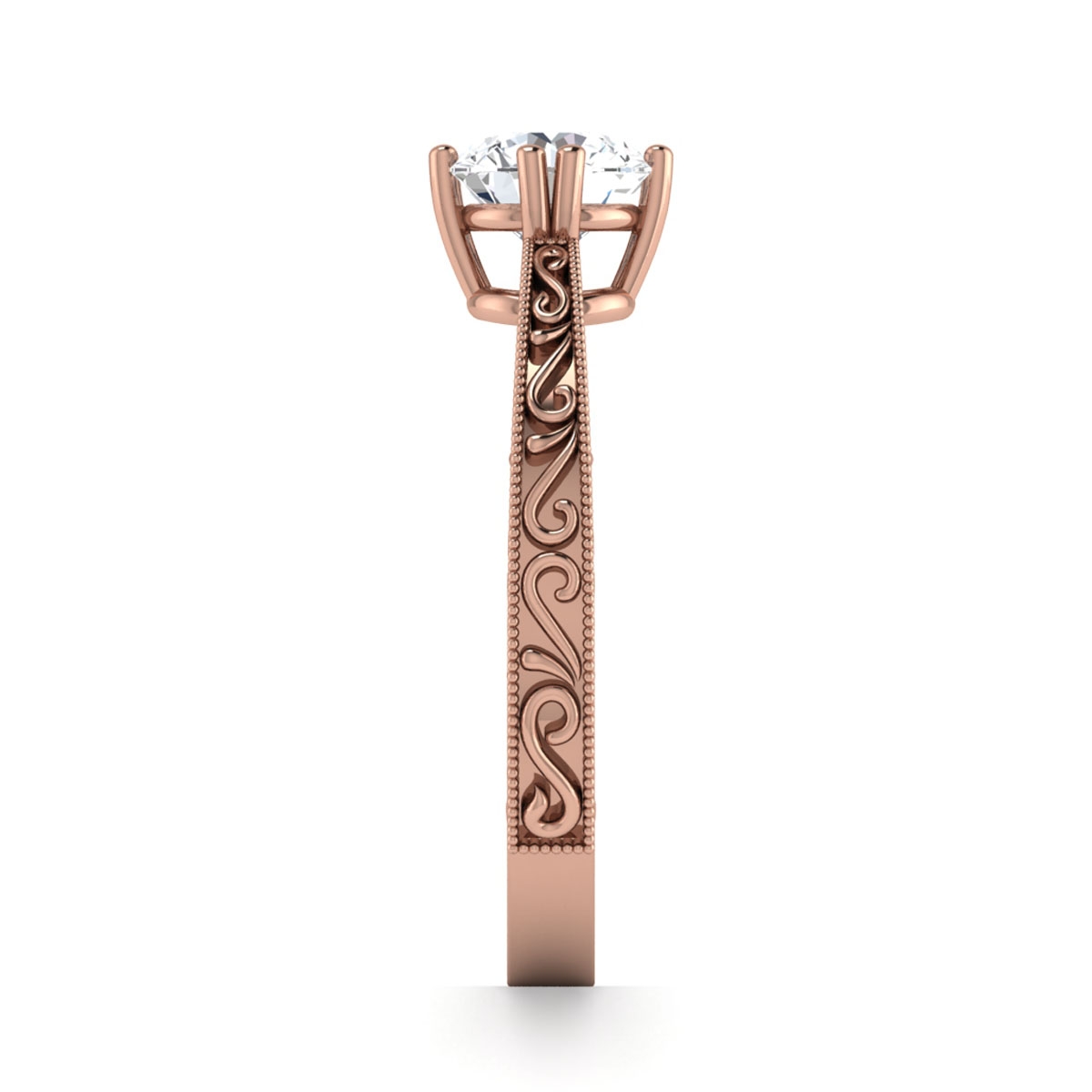Reina in 18k Rose Gold — view 4