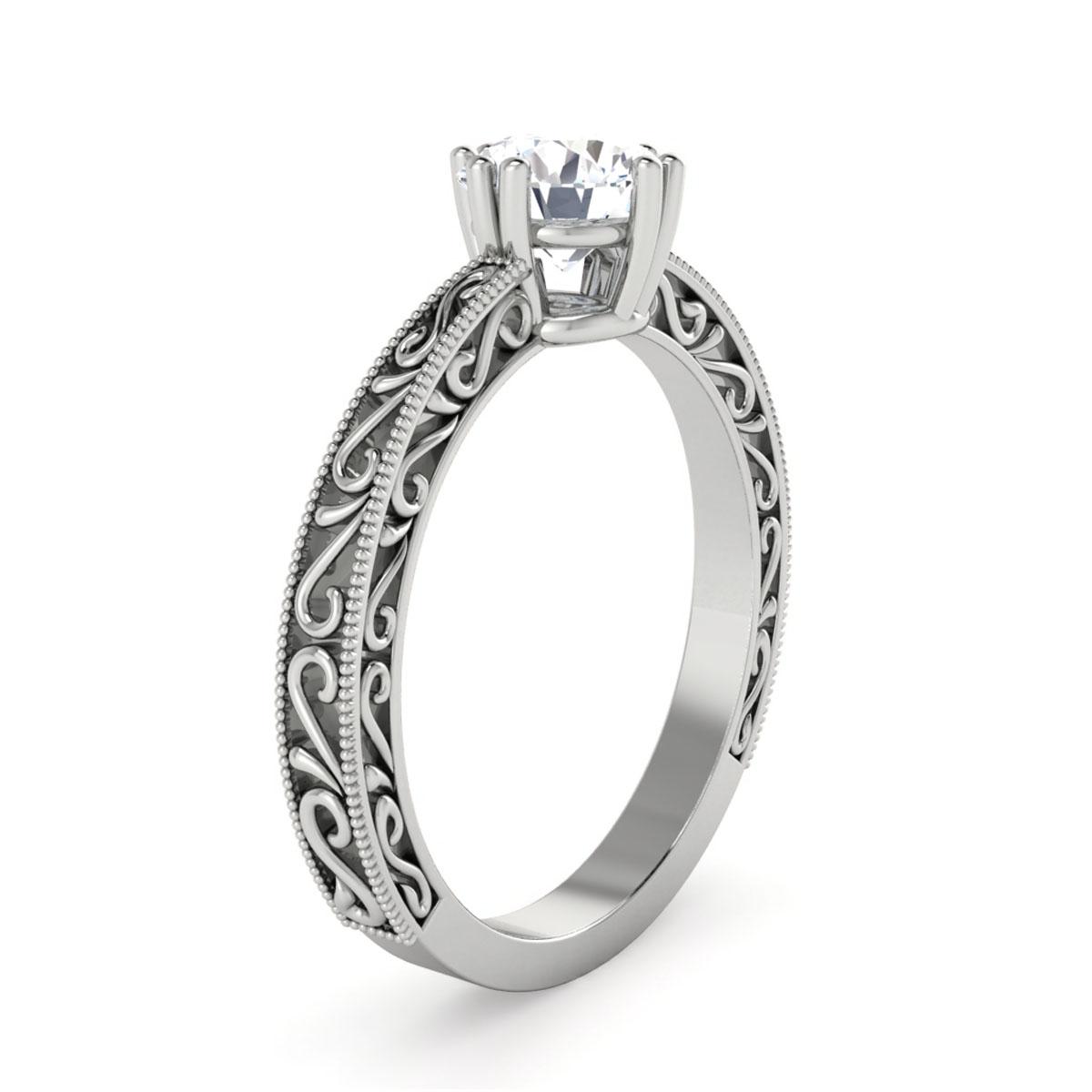 Reina in 18k White Gold — view 3
