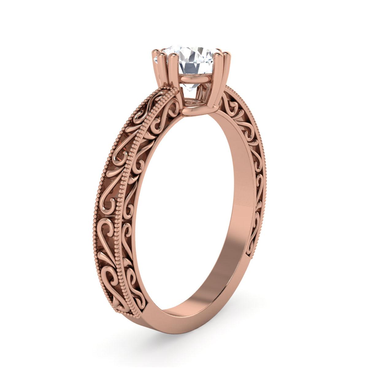 Reina in 18k Rose Gold — view 3