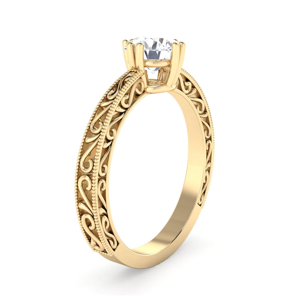 Reina in 18k Yellow Gold — view 3