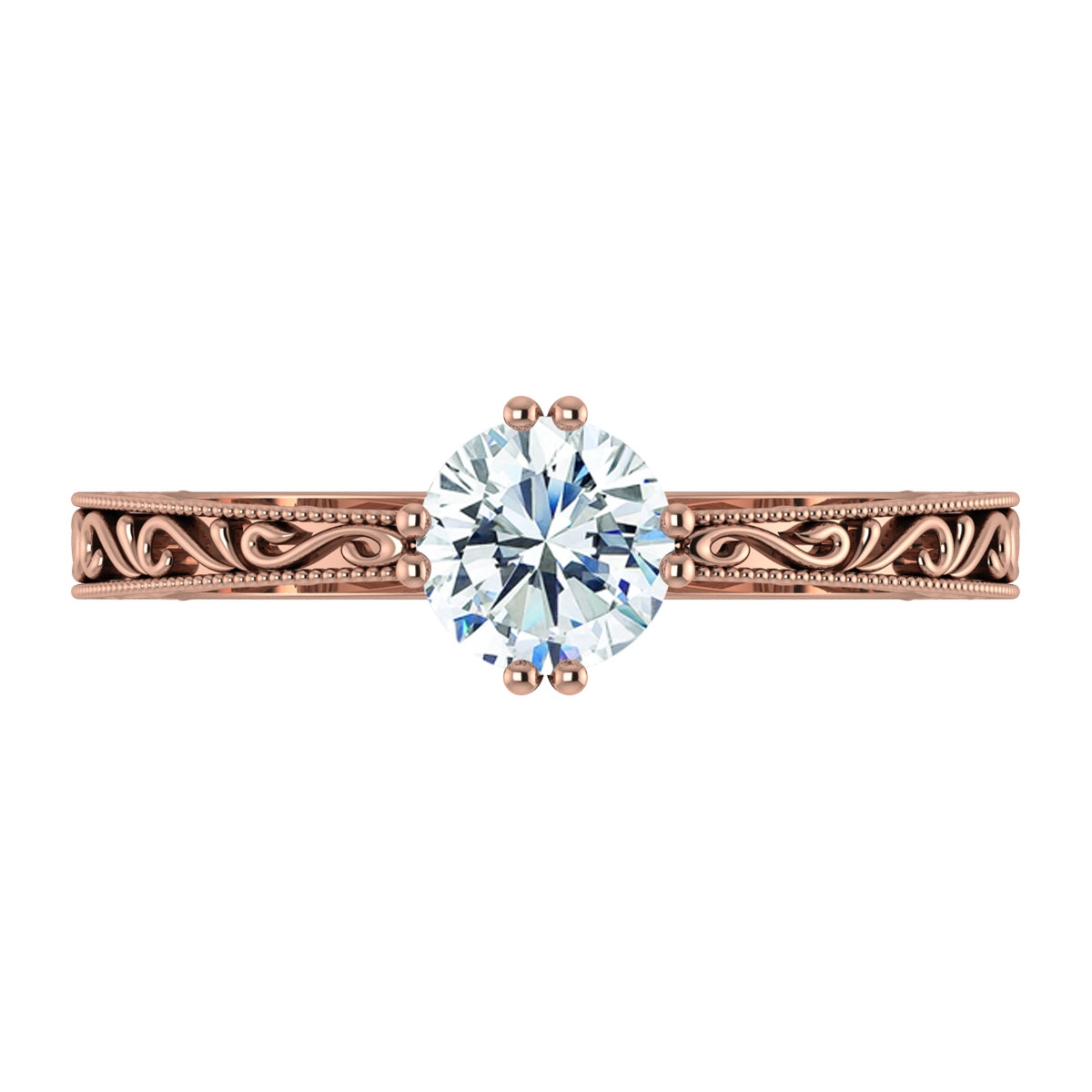 Reina in 18k Rose Gold — view 5