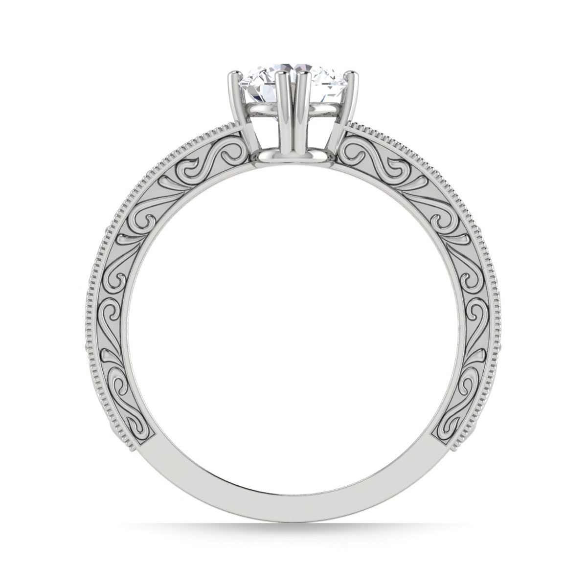 Reina in 18k White Gold — view 2