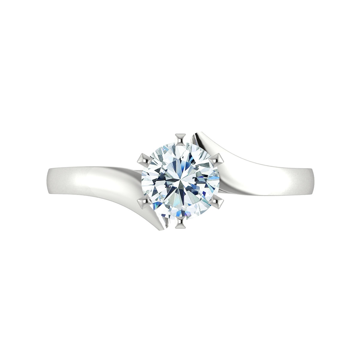 Cassia in 18k White Gold — view 5