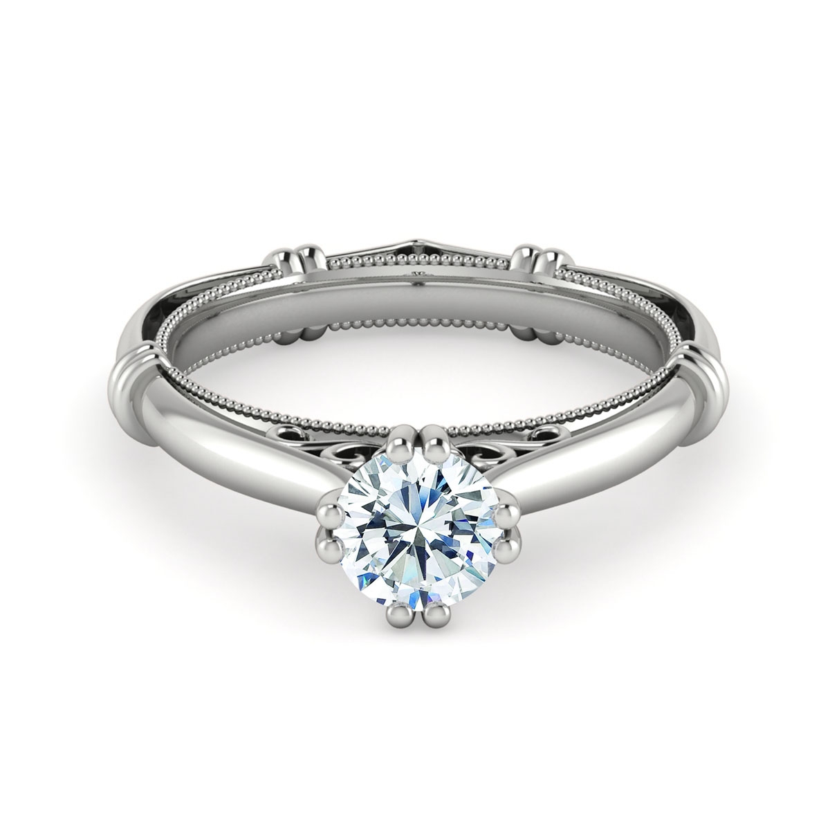Chrlotte in 18k White Gold