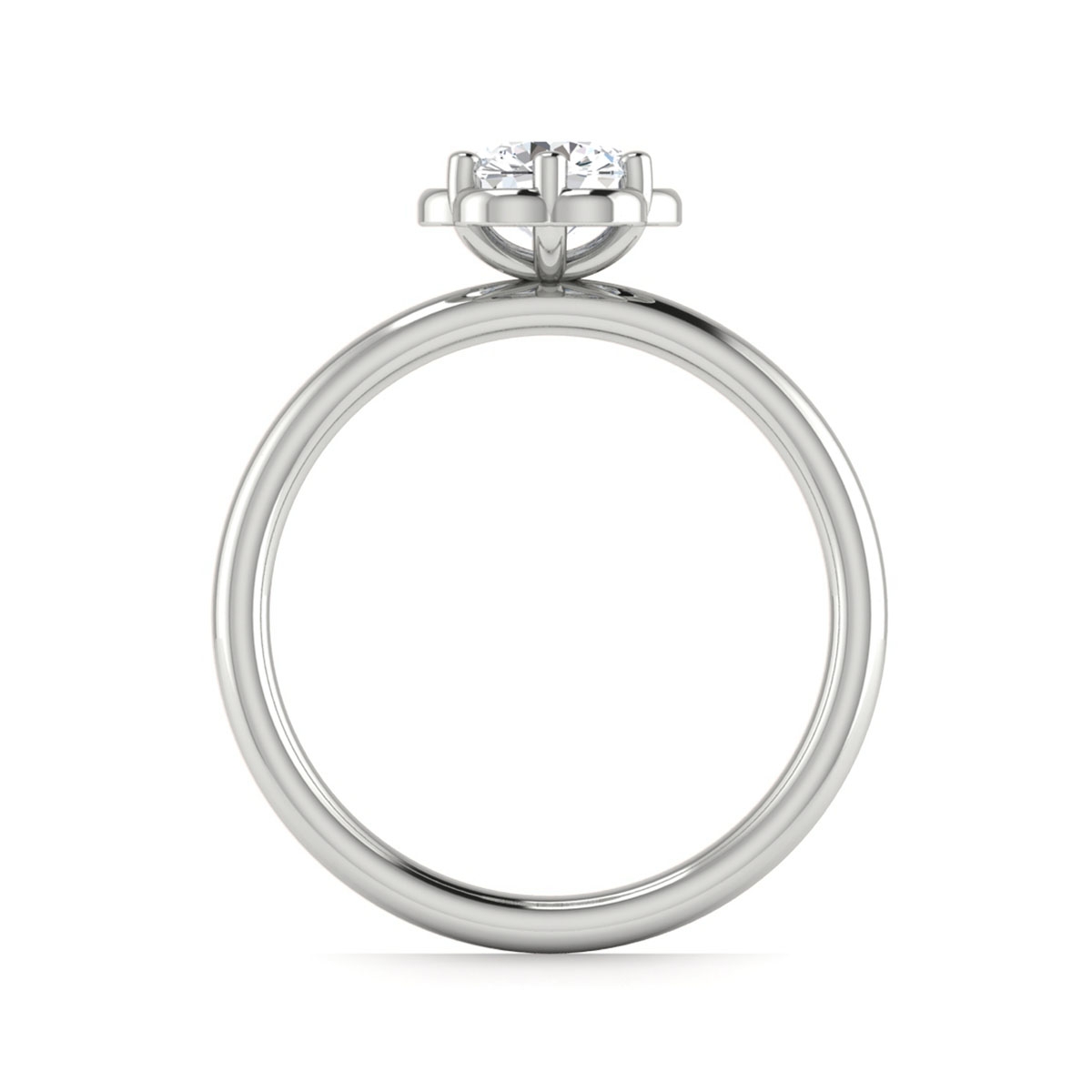 Diana in 18k White Gold — view 2