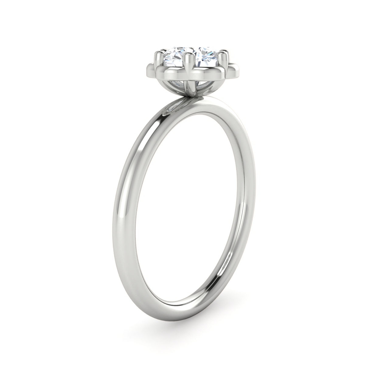 Diana in 18k White Gold — view 3