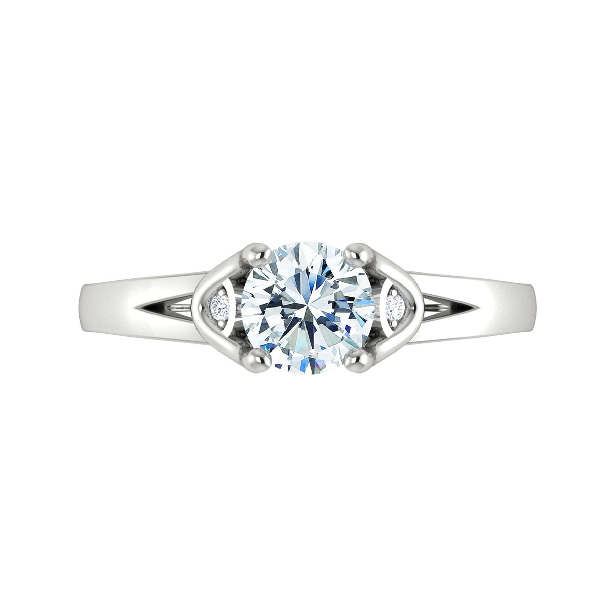 Edwina in 18k White Gold — view 5