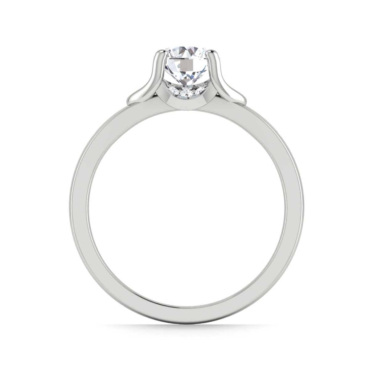 Edwina in 18k White Gold — view 2