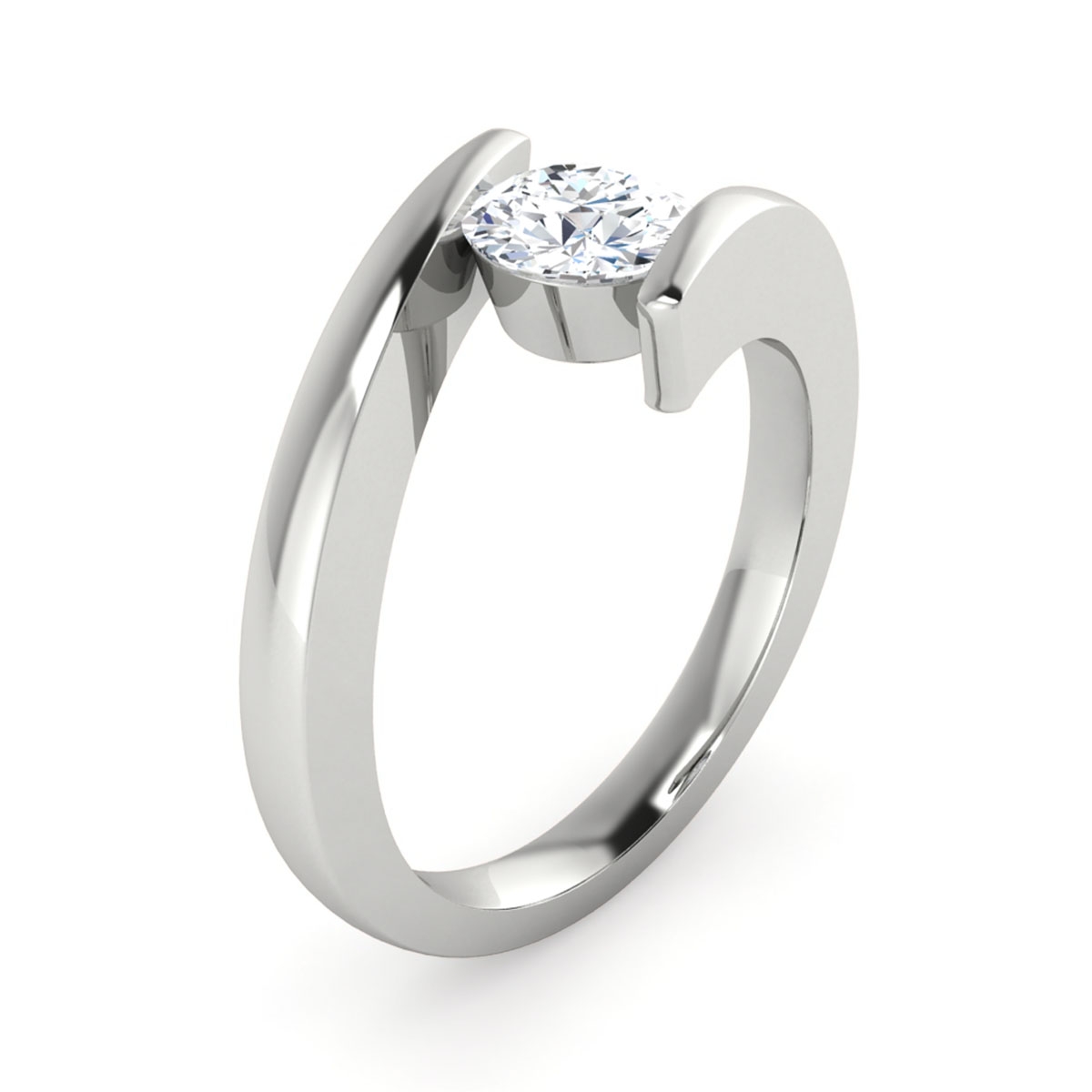 Erin in 18k White Gold — view 3