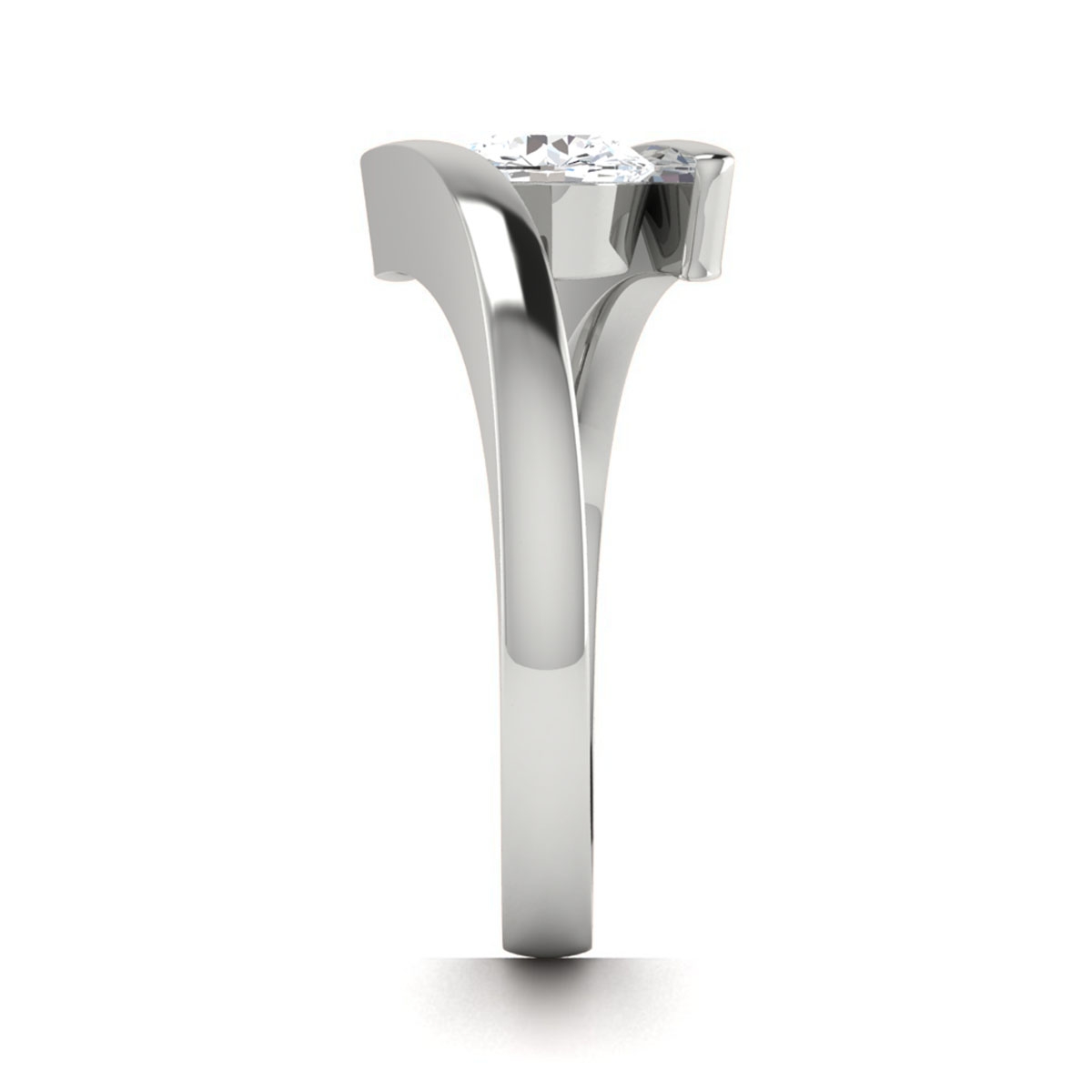Erin in 18k White Gold — view 4