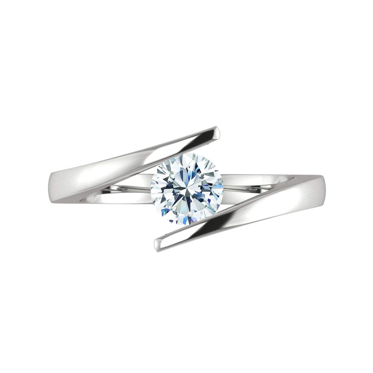 Erin in 18k White Gold — view 5
