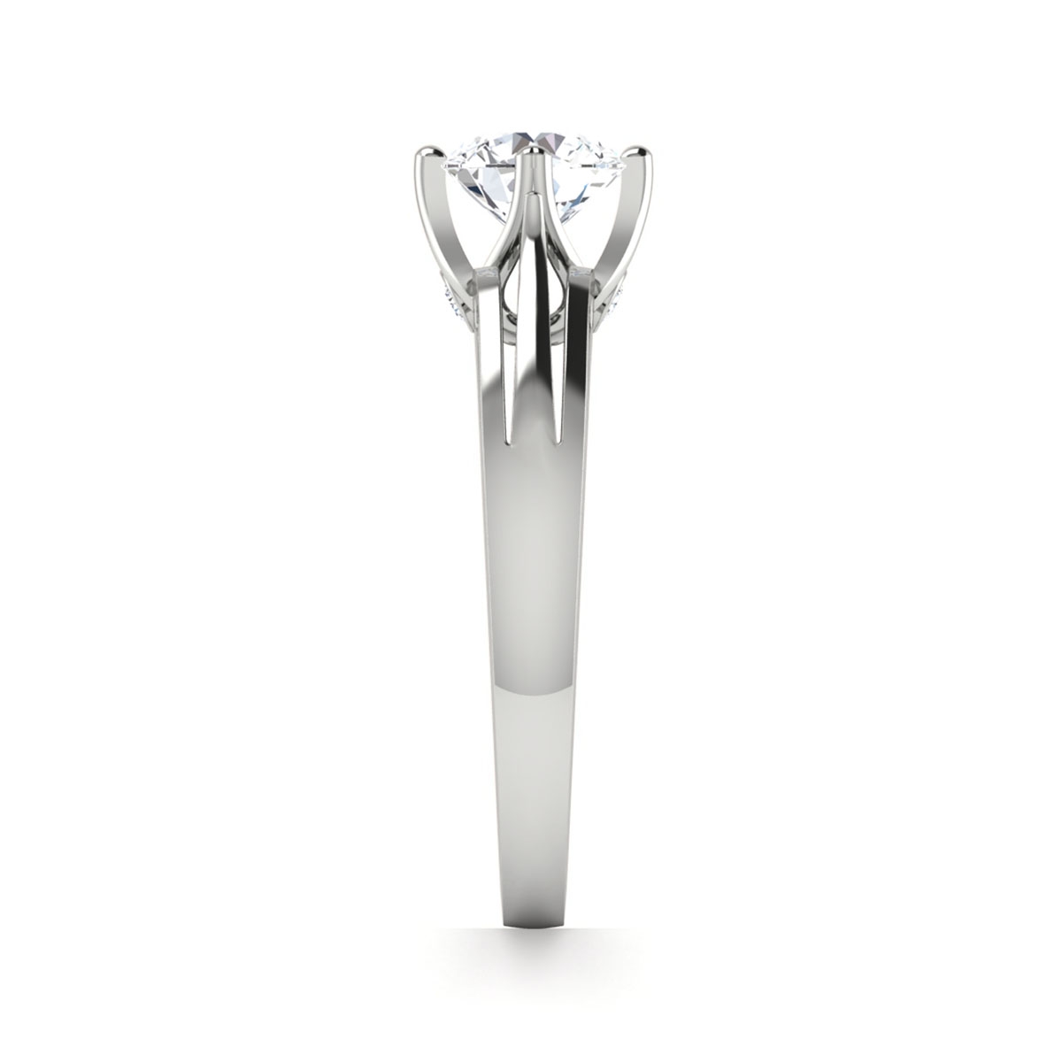 Garnet in 18k White Gold — view 4
