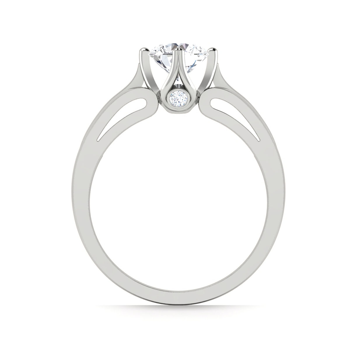 Garnet in 18k White Gold — view 2