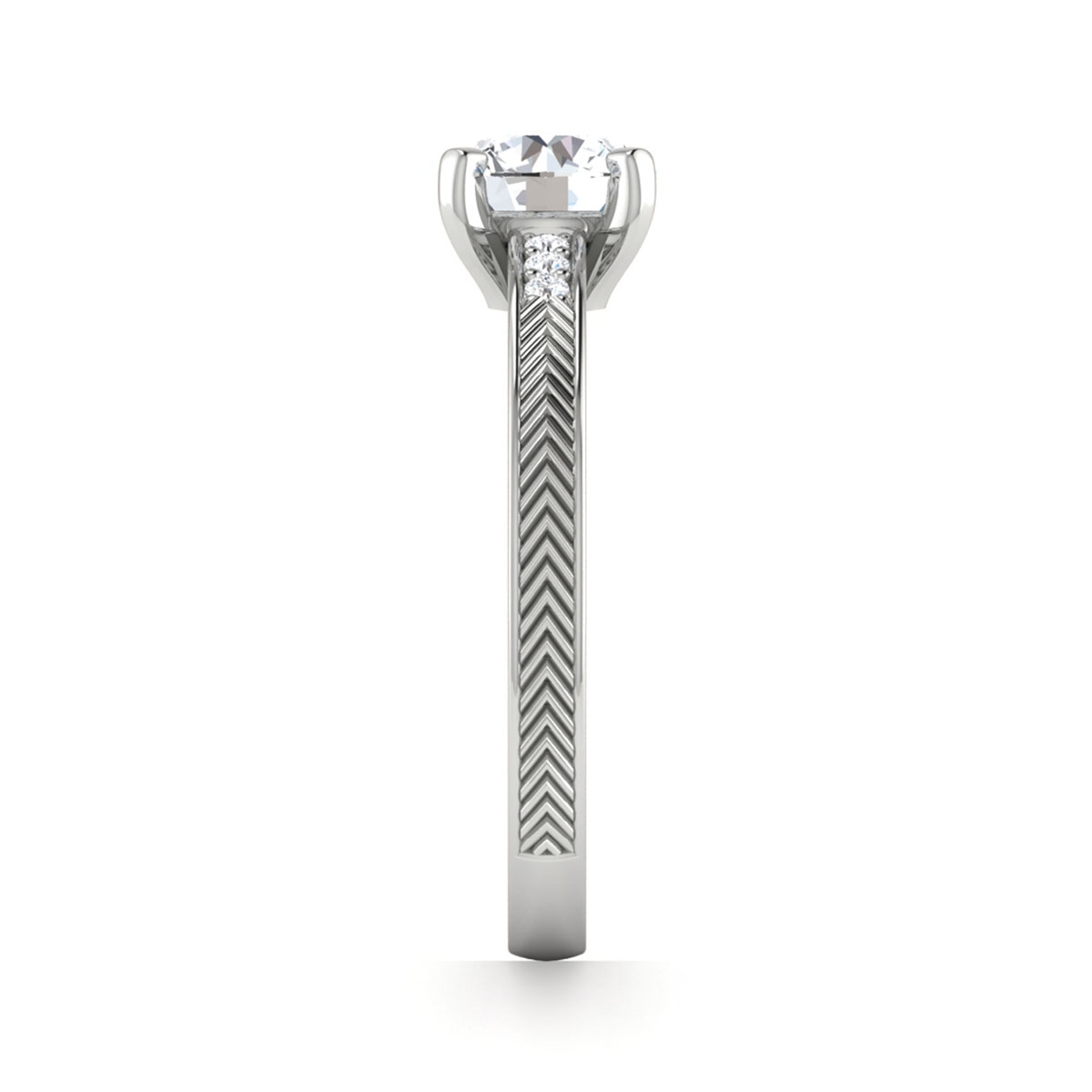 Hannah in 18k White Gold — view 4