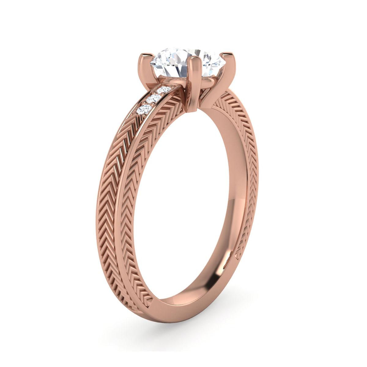 Hannah in 18k Rose Gold — view 3