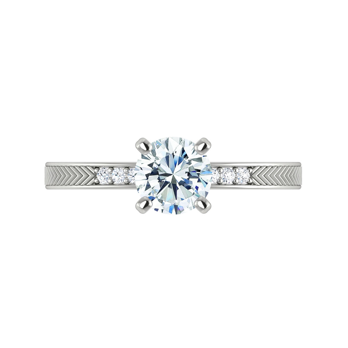 Hannah in 18k White Gold — view 5