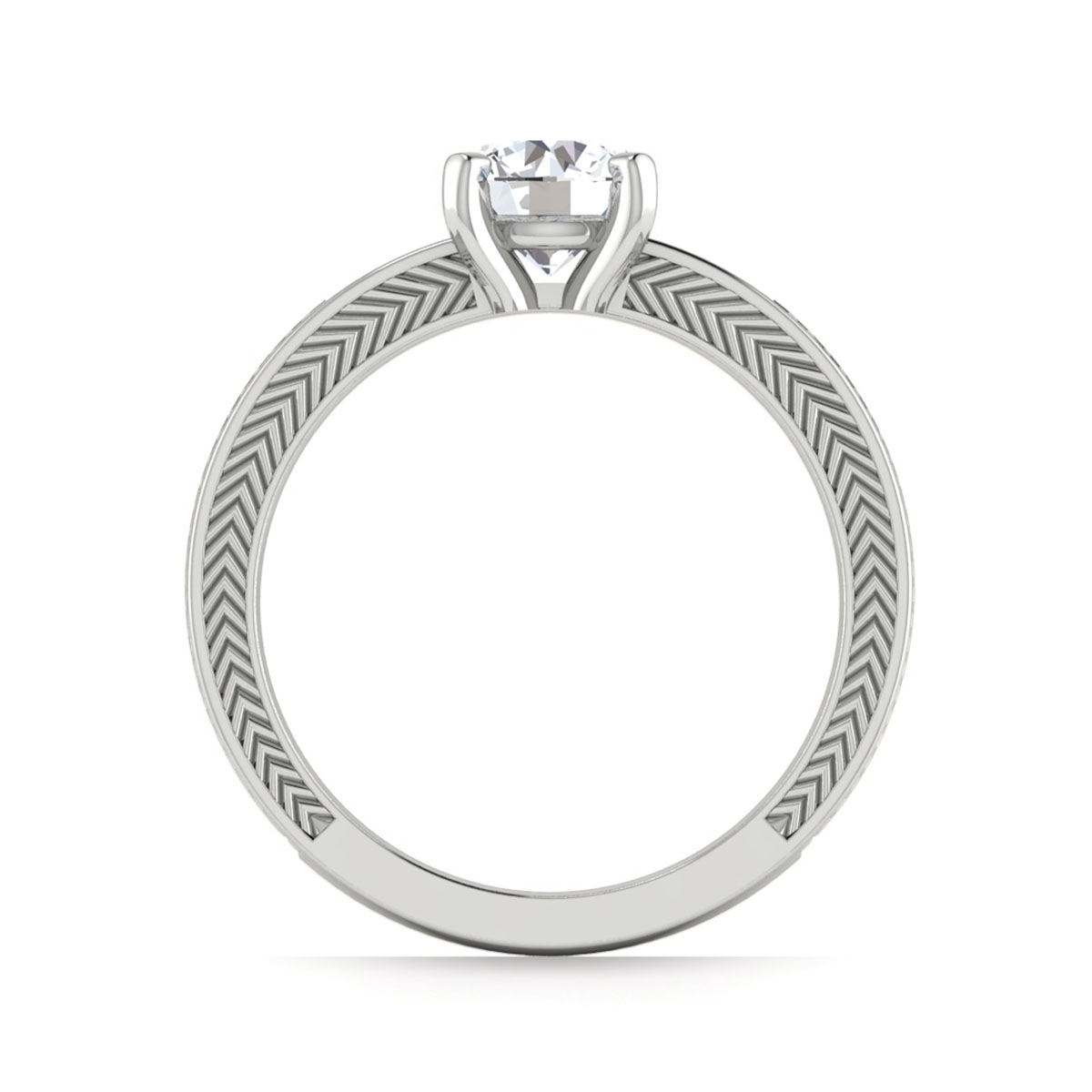 Hannah in 18k White Gold — view 2