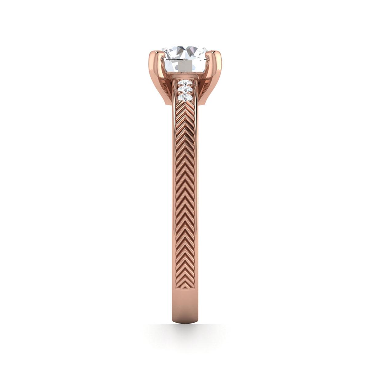 Hannah in 18k Rose Gold — view 4