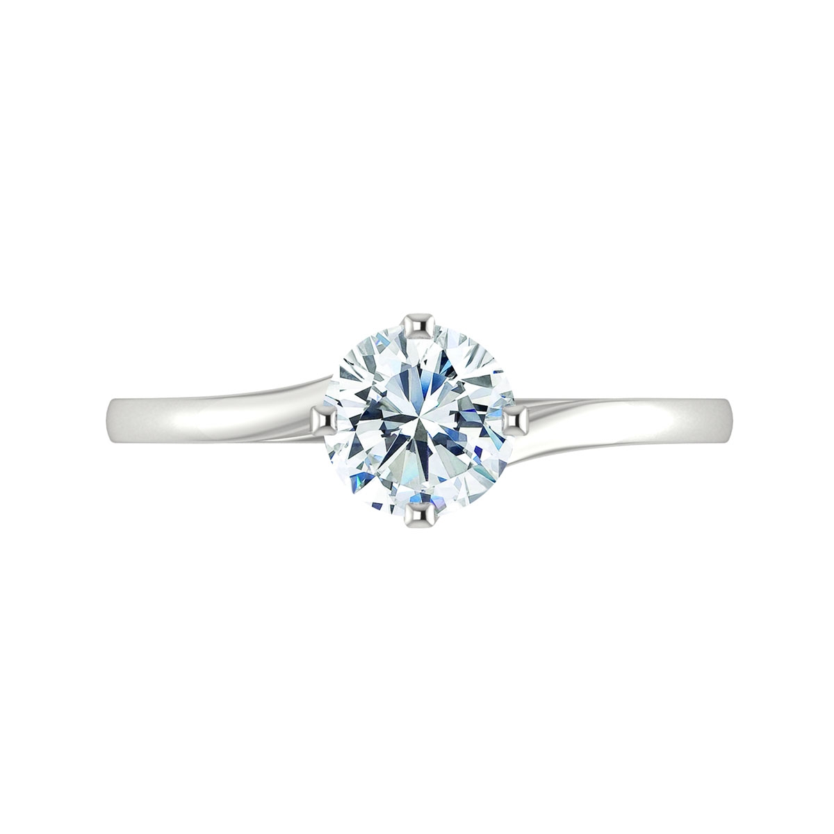 Kokona in 18k White Gold — view 5
