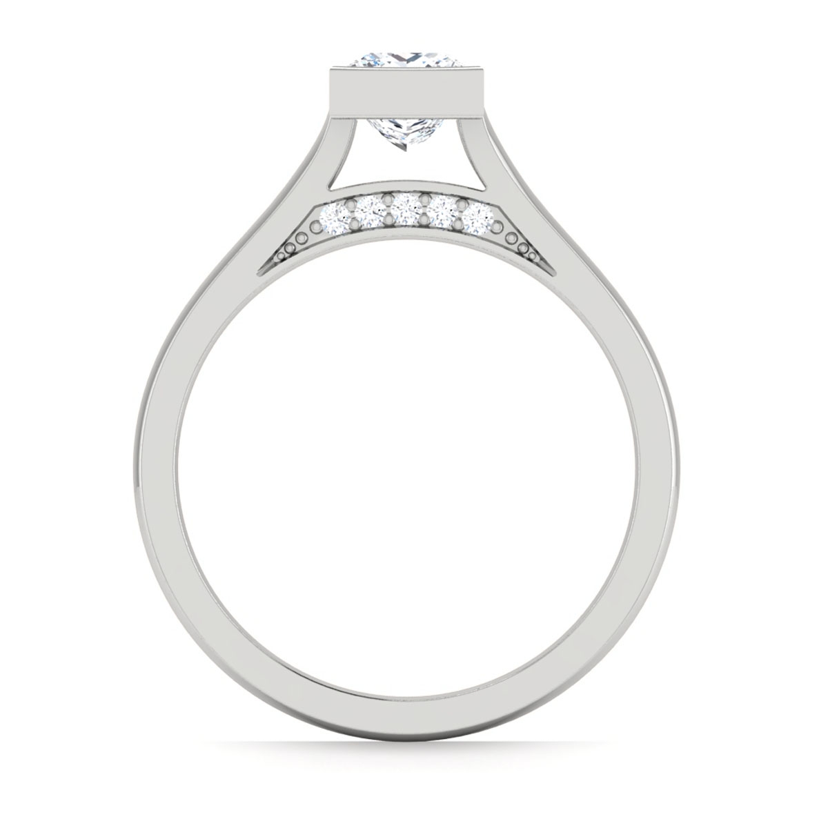 Leda in 18k White Gold — view 2