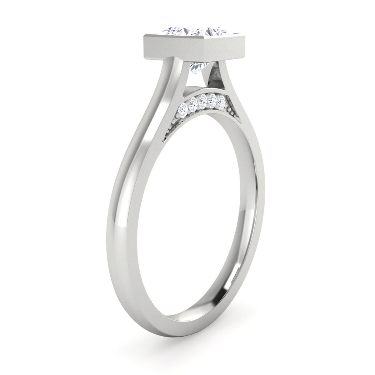 Leda in 18k White Gold — view 3