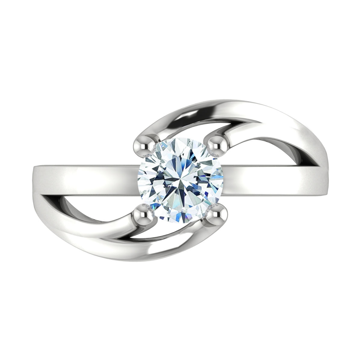 Priya in 18k White Gold — view 5