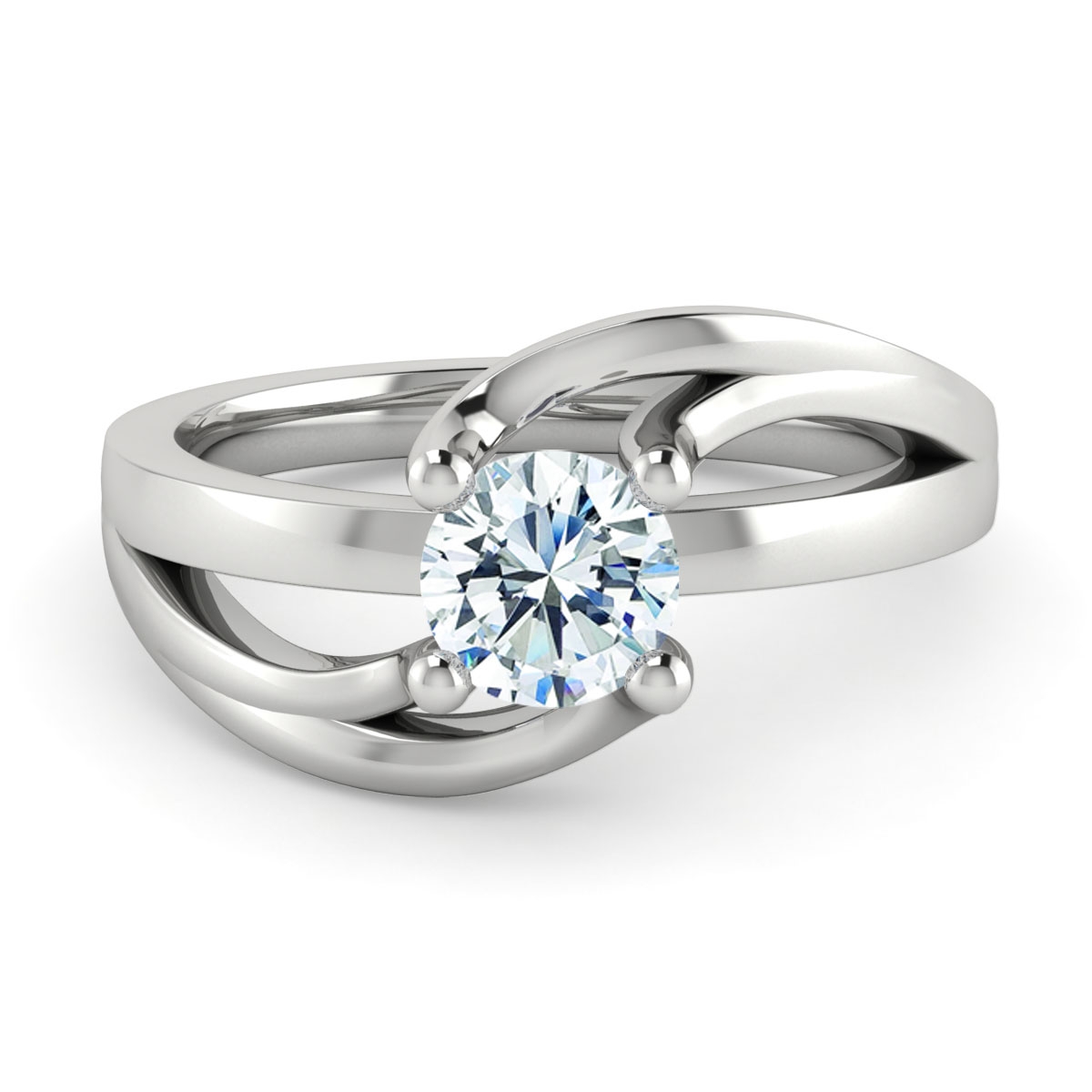 Priya in 18k White Gold